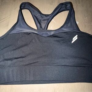 DOYOUEVEN Black Racerback Compression Sports Bra